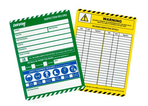 Scafftag, Confined Space Inspection, Inspection Tagging
