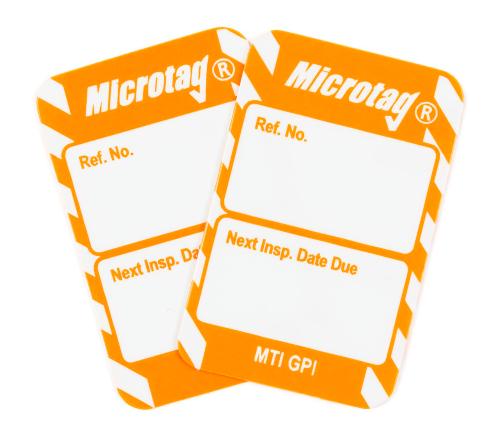 Microtag 'Next Inspection Due' Insert