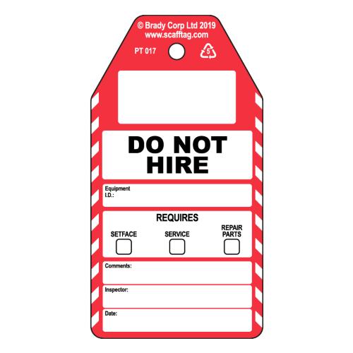 Do Not Hire Tags