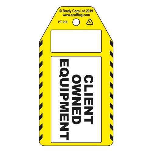 Client Owned Equipment Tags