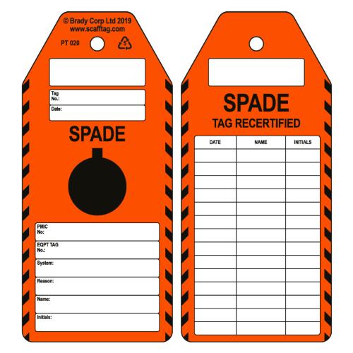 Spade Certified Tags