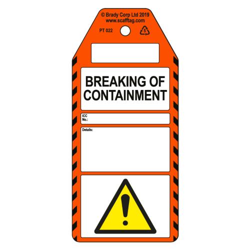 Breaking Of Containment Tag