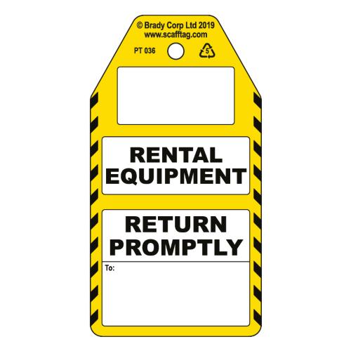 Rental Equipment - Return Promptly