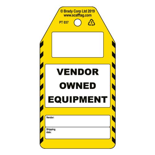 Vendor Owned Equipment Tag