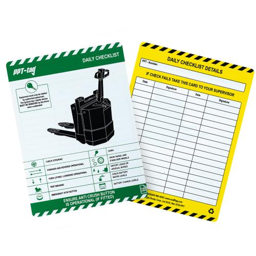 Powered Pallet Truck Inspection Inserts
